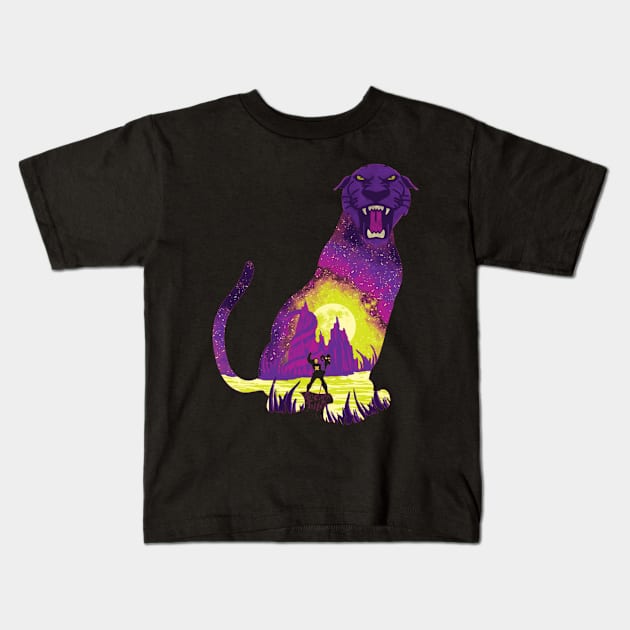 Evil Panthor - Cartoon Kids T-Shirt by PatrickPollardArtworks